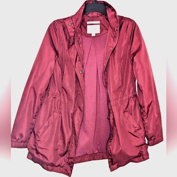 Burgundy A New Day Rain Coat - Picture 3 of 8